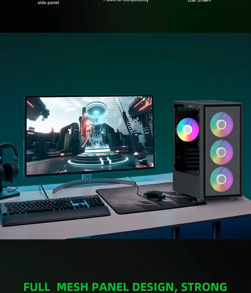 GameMax Storm BK mATX RGB - vue 5