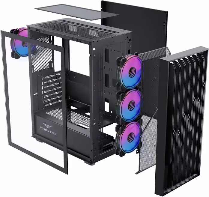 Preyon Nest Quarry E-ATX RGB - vue 2