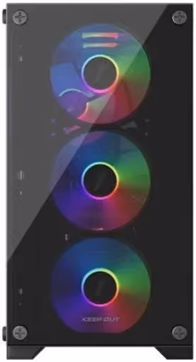 Keep Out XC-201 mATX RGB - vue 4