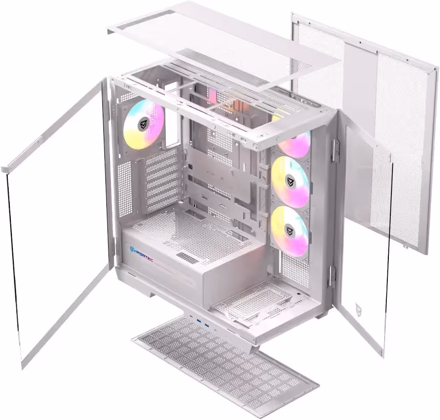 Nfortec Ursa ARGB E-ATX White - vue 3