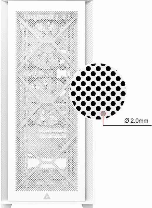 Montech AIR 1000 LITE White - vue 3