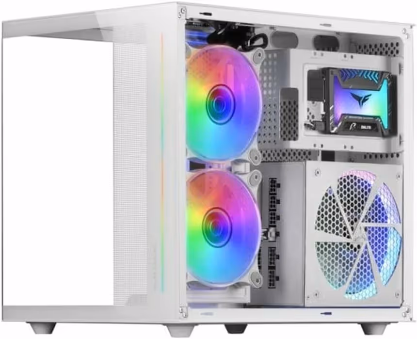 Mars Gaming MC-VIEW mATX White - vue 5