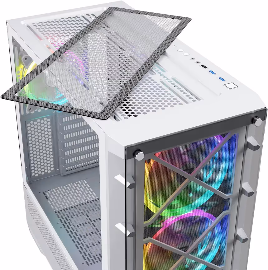 Nfortec DRACO X White ATX - vue 3