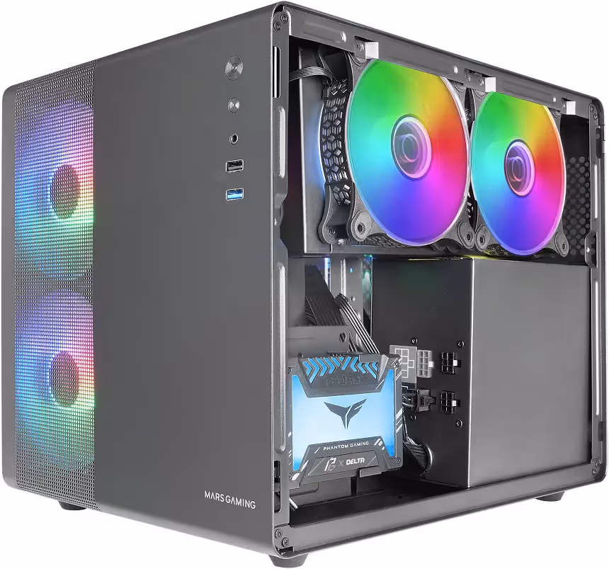 Mars Gaming MC-400 mATX RGB - vue 4