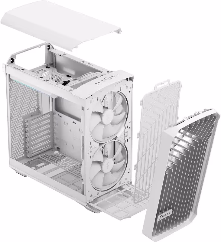 Fractal Design Torrent Compact White mATX - vue 3