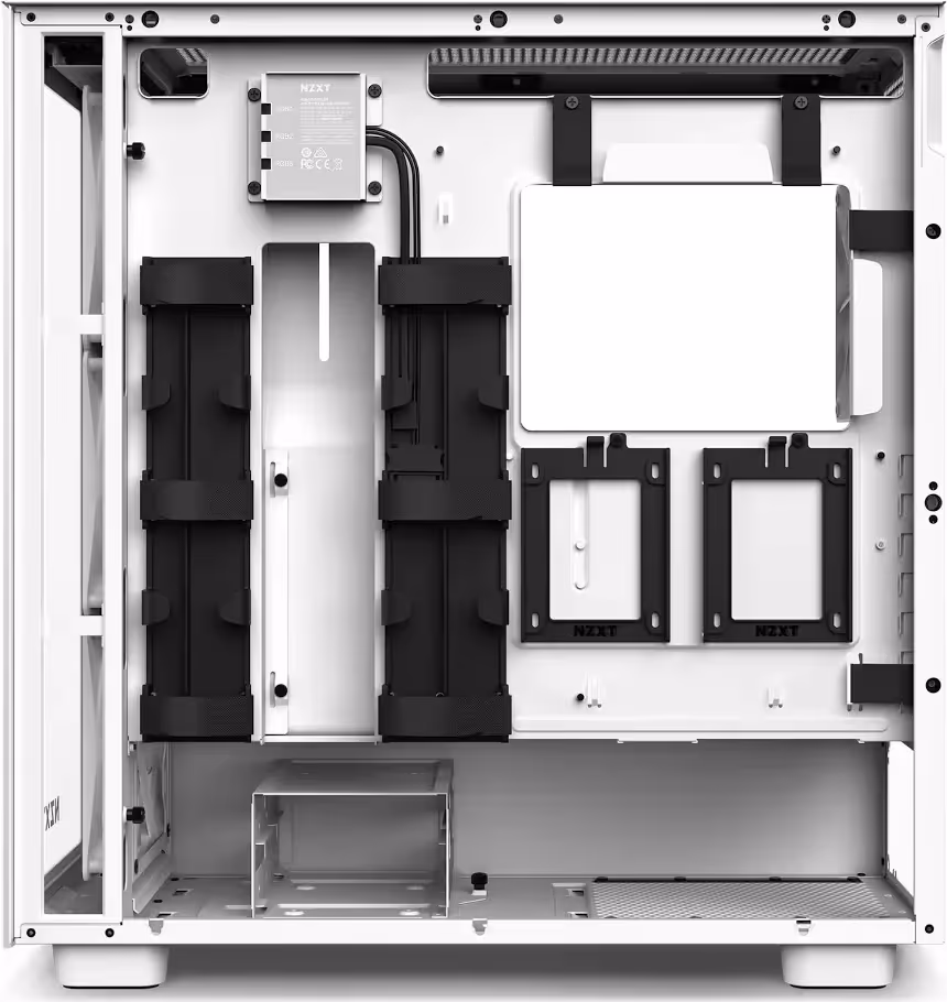 NZXT H71 EW mATX White - vue 5
