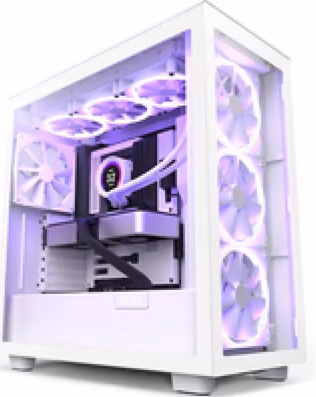 NZXT H71 EW mATX White - vue 2