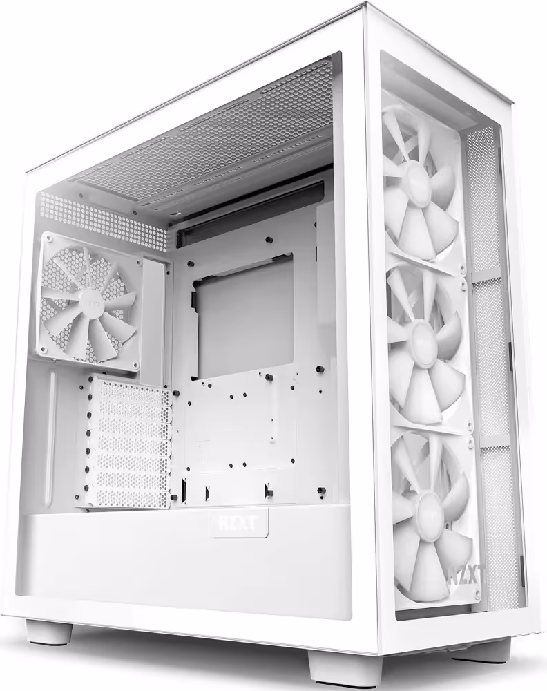 NZXT H71 EW mATX White - vue 3