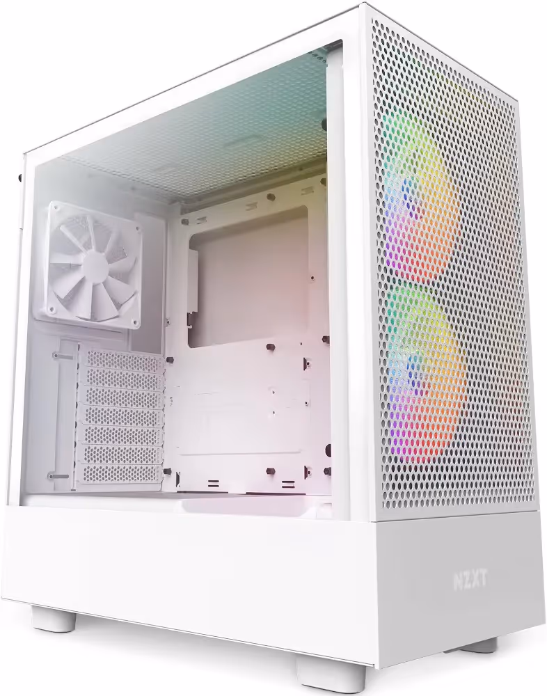 NZXT H5 Flow RGB ATX White - vue 2