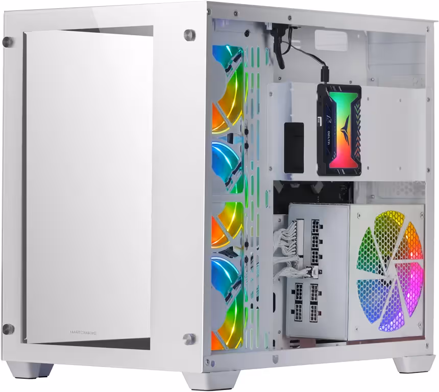 Mars Gaming MCV3 ATX White - vue 3