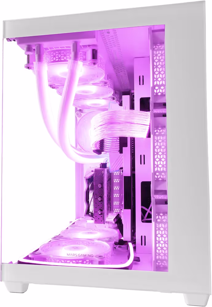 Mars Gaming MCV4 Tower XXL E-ATX White - vue 4