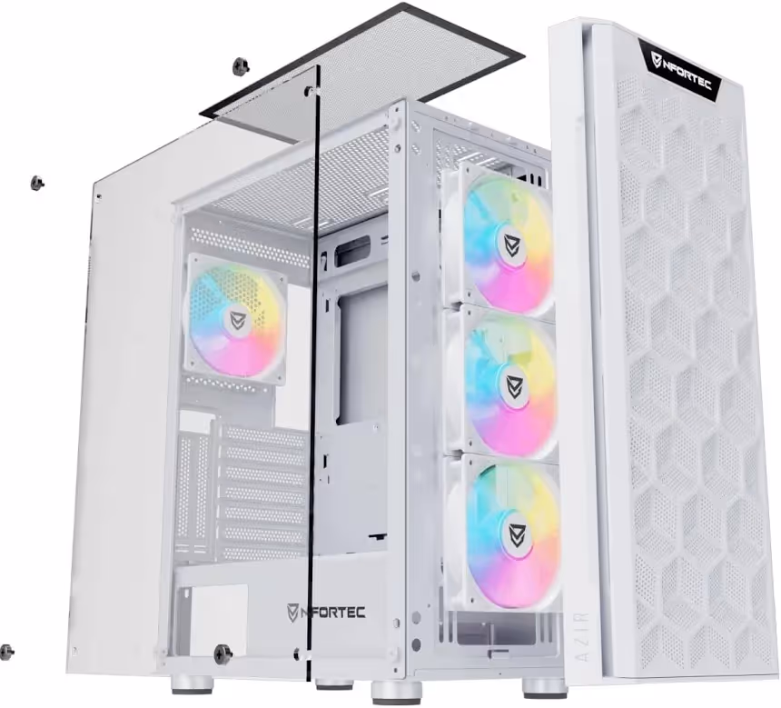 Nfortec Azir White ATX - vue 4