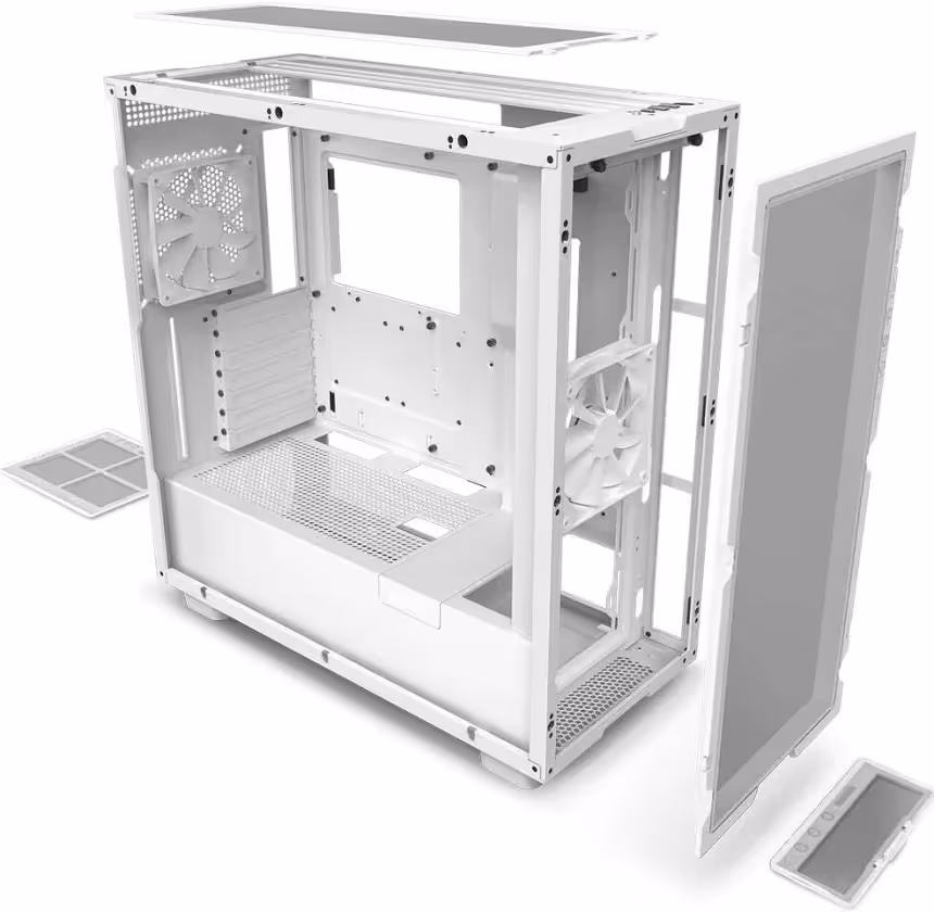 NZXT H7 Flow ATX White - vue 3