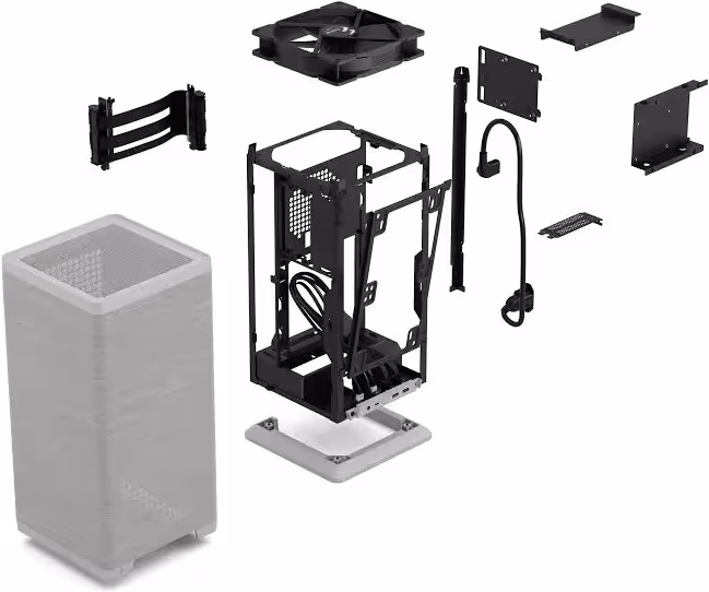Fractal Design Mood Light Gray mATX - vue 4