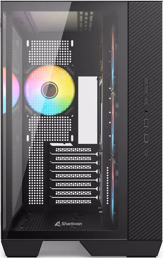 Sharkoon Steel Shark mATX - vue 3