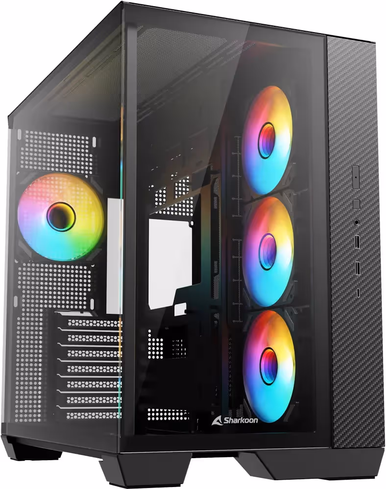 Sharkoon Steel Shark mATX - vue 2