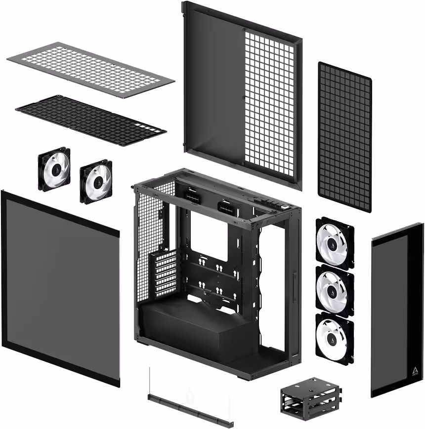 Arctic Xtender Black mATX - vue 5