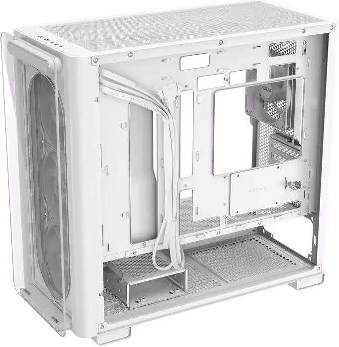 ASUS A23 PLUS TG ARGB White mATX - vue 3