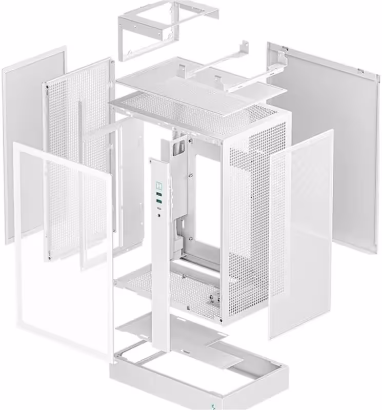 DeepCool CH170 Plus White mATX - vue 4