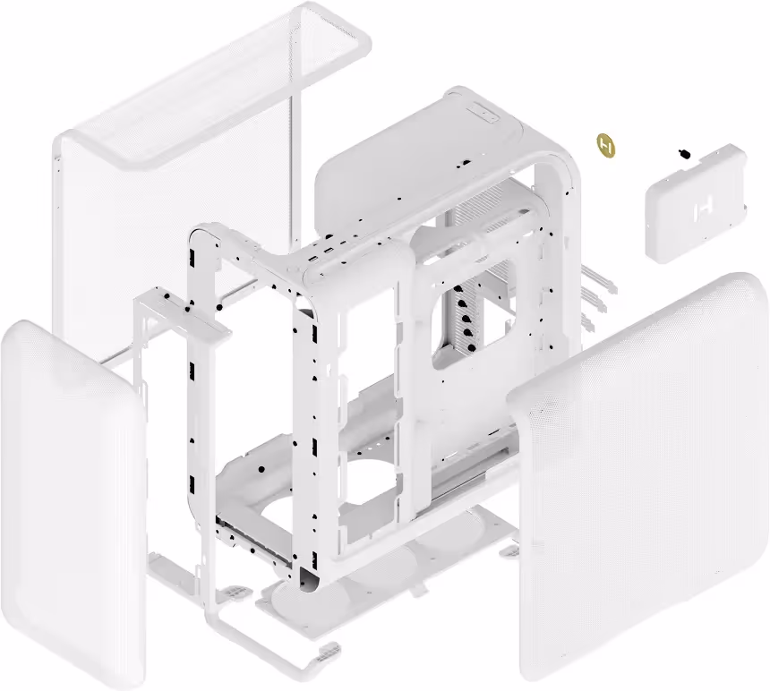 HYTE X50 Air mATX - vue 3