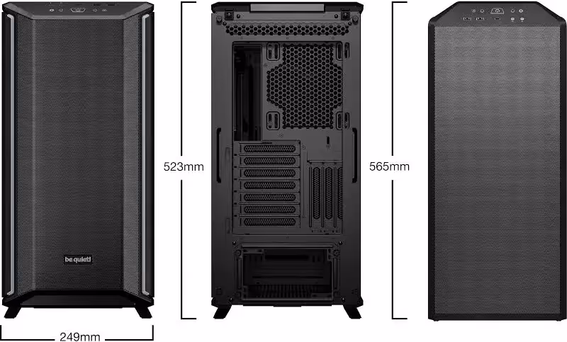 be quiet! Dark Base 701 Black E-ATX - vue 3