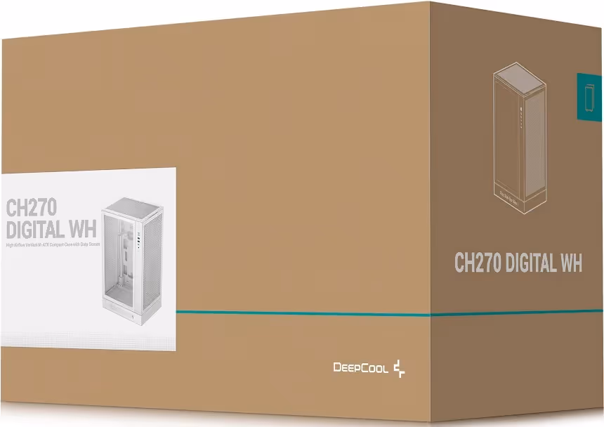 Deepcool CH270 Digital mATX White - vue 5