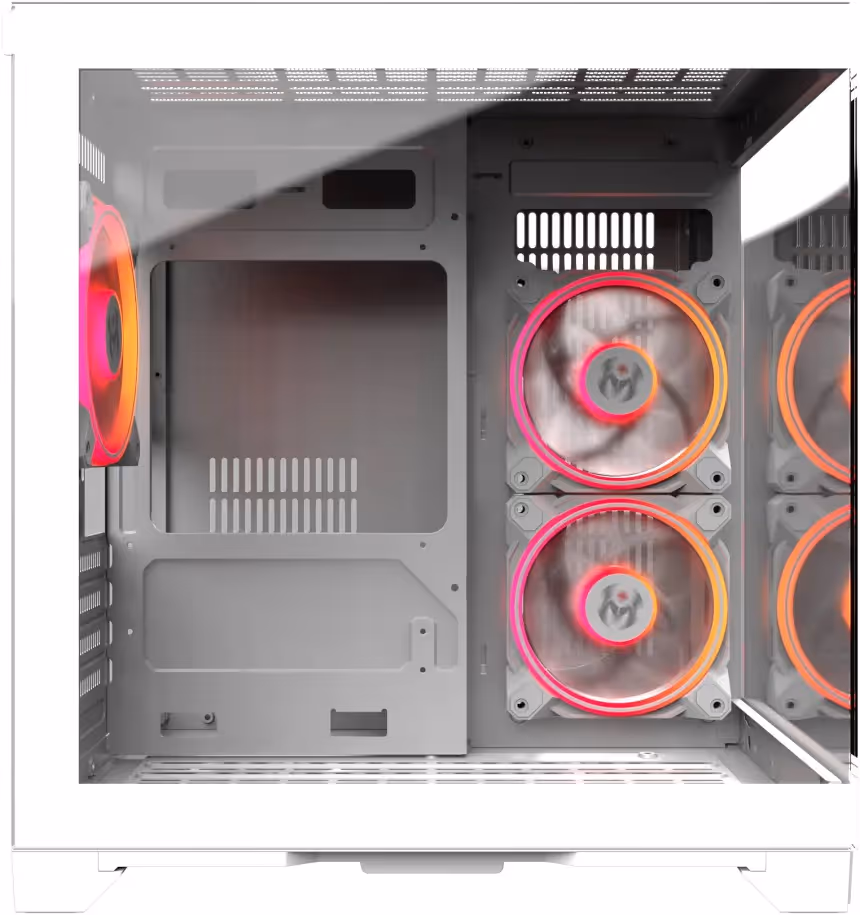 M.RED Crystal Sea Mini White mATX - vue 3