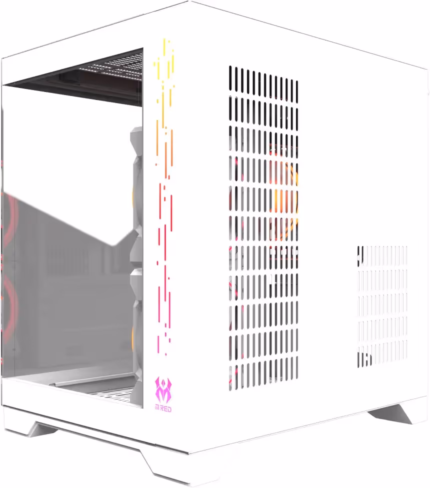 M.RED Crystal Sea Mini White mATX - vue 2