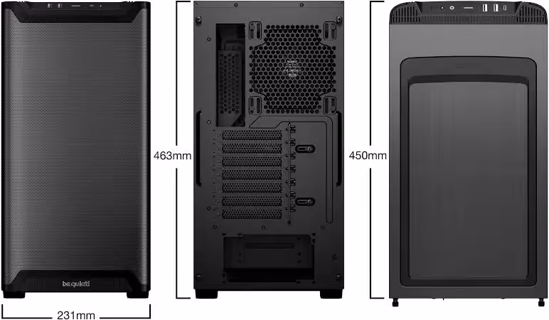 be quiet! Pure Base 501 Airflow ATX - vue 2