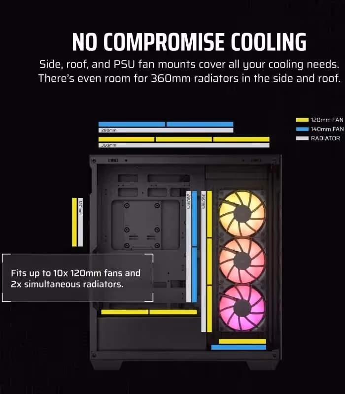Corsair 3500X ATX RGB - vue 5