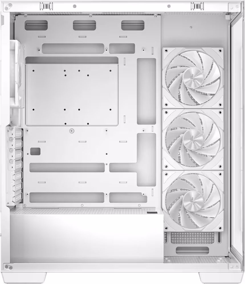 DeepCool CG580 4F ATX RGB White - vue 3