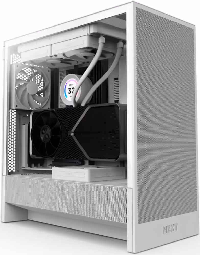 NZXT H5 Flow ATX White - vue 3