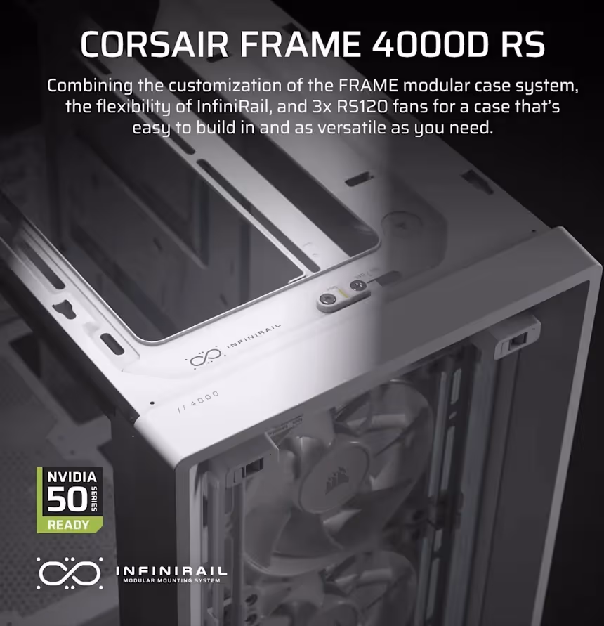 Corsair FRAME 4000D RS ATX - vue 2