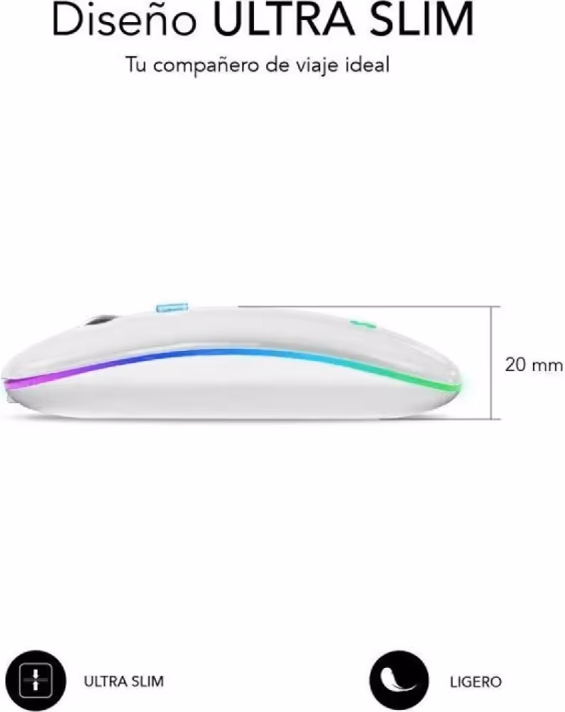 SUBBLIM LED Dual Flat Blanc - vue 5