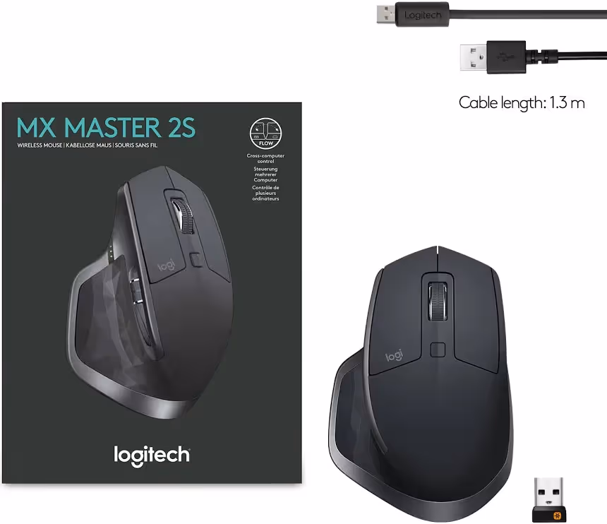 Logitech MX Master 2S Noir - vue 5