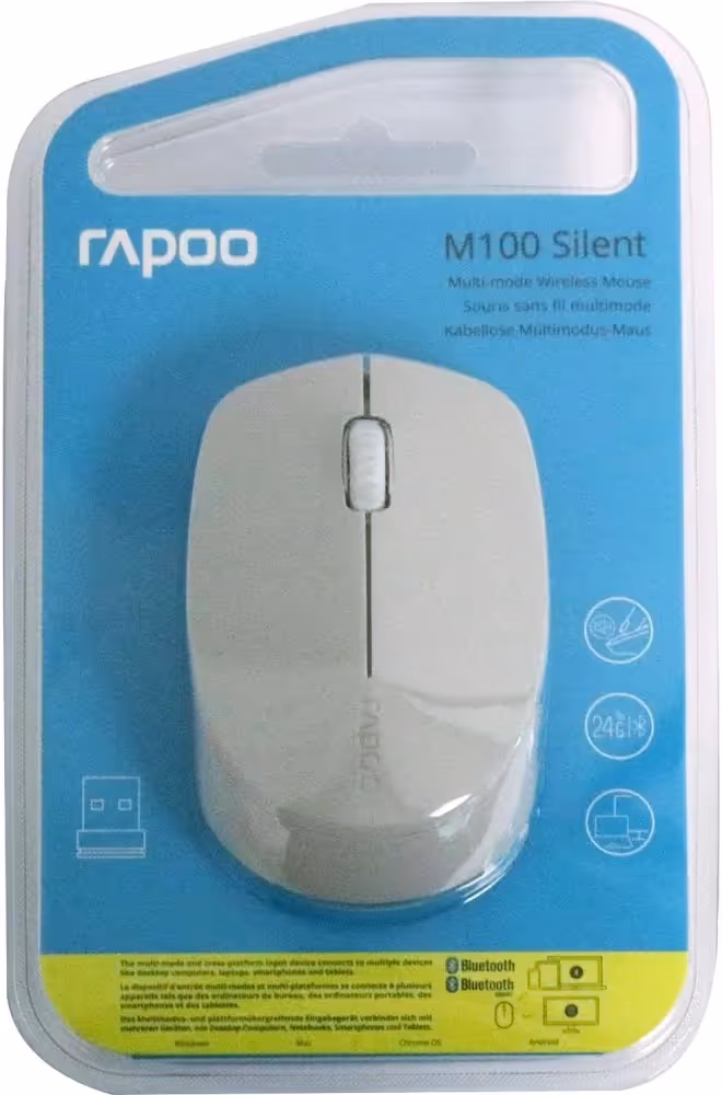Rapoo M100 Gris Clair - vue 4