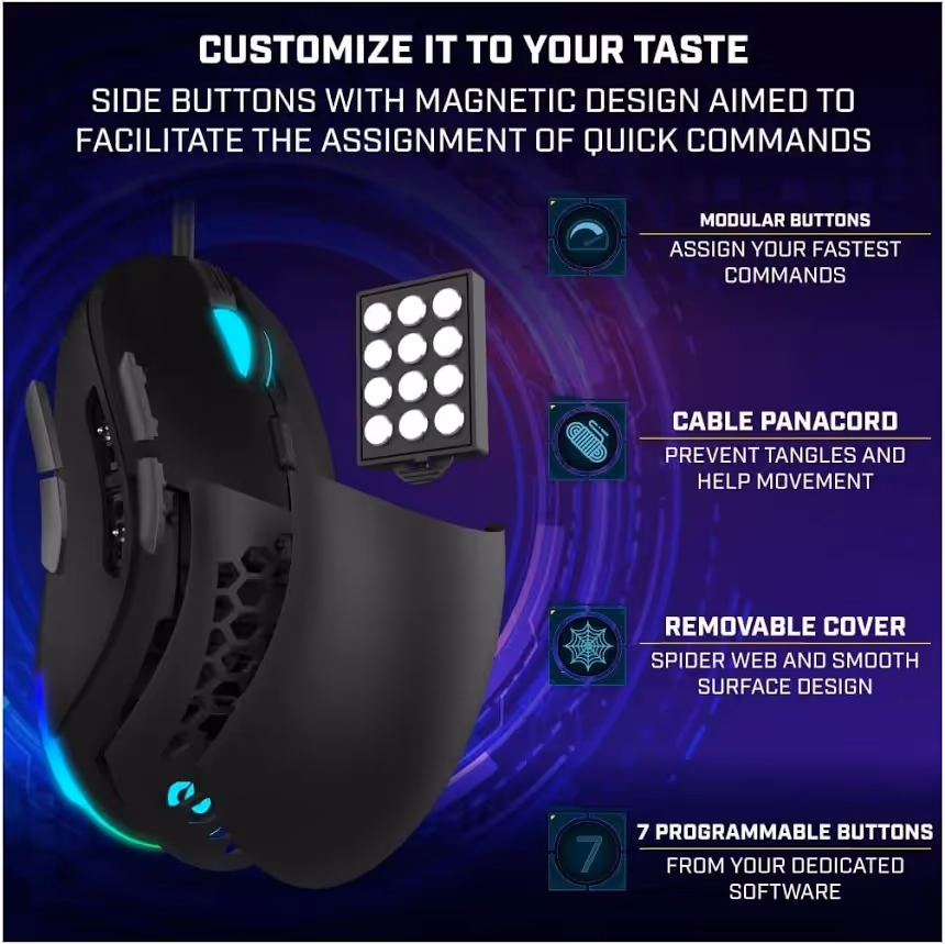Newskill Arakne Tournament RGB - vue 4