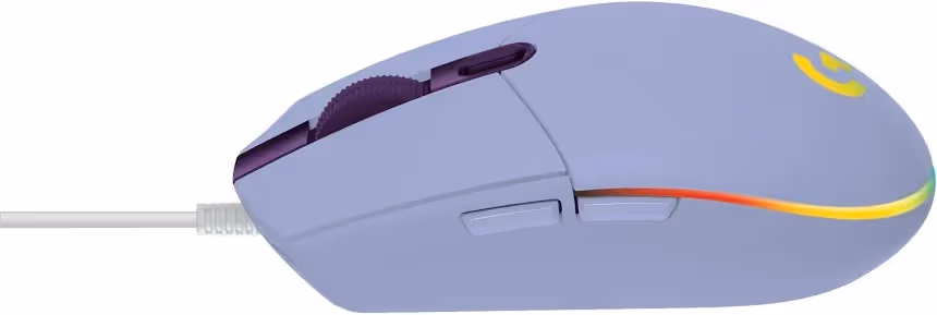 Logitech G G203 Lightsync Lila - vue 3