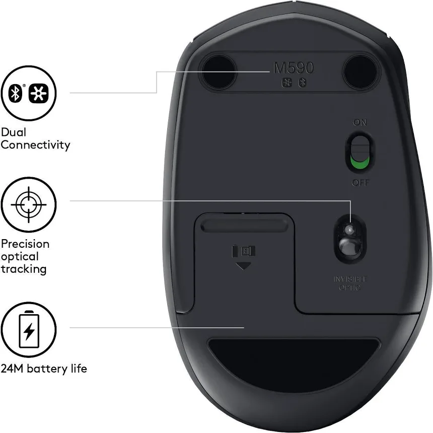 Logitech M590 Noir - vue 5