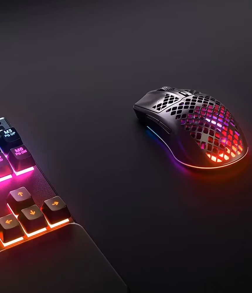 SteelSeries Aerox 3 Wireless Noir - vue 3