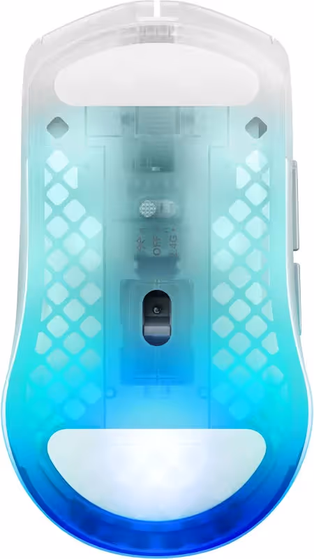 SteelSeries Aerox 3 Wireless Gen 2 Transparent - vue 4