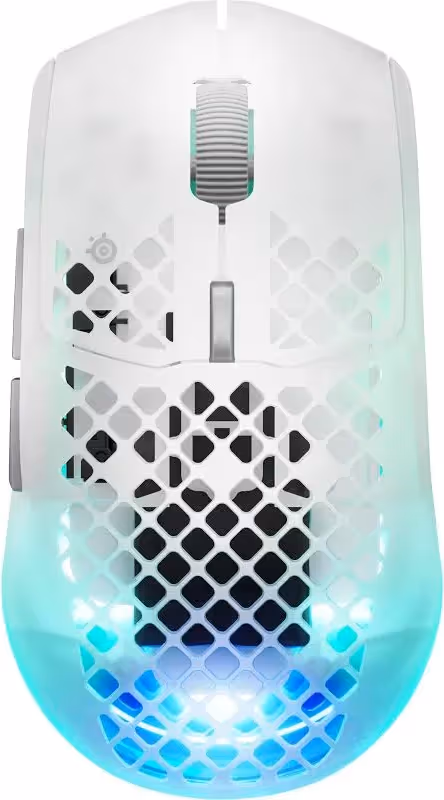 SteelSeries Aerox 3 Wireless Gen 2 Transparent - vue 3