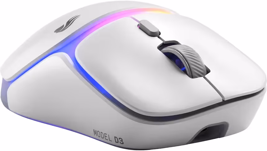GLORIOUS Model D3 Wireless Blanc - vue 2