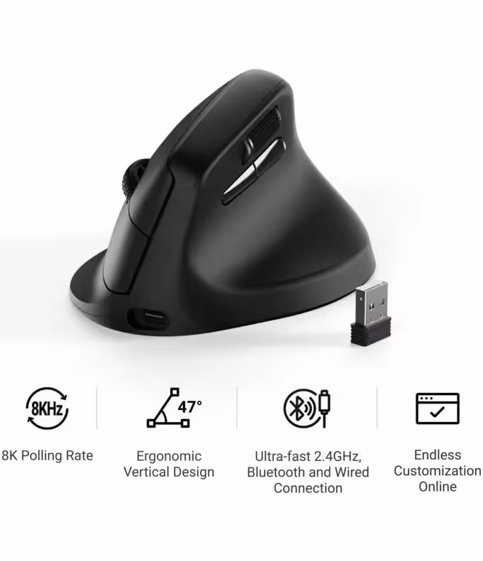 Keychron M5 Noire - vue 3
