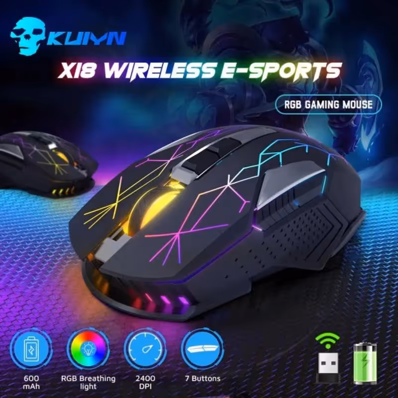 Armure Mecanique 2400 DPI Wireless RGB - vue 3