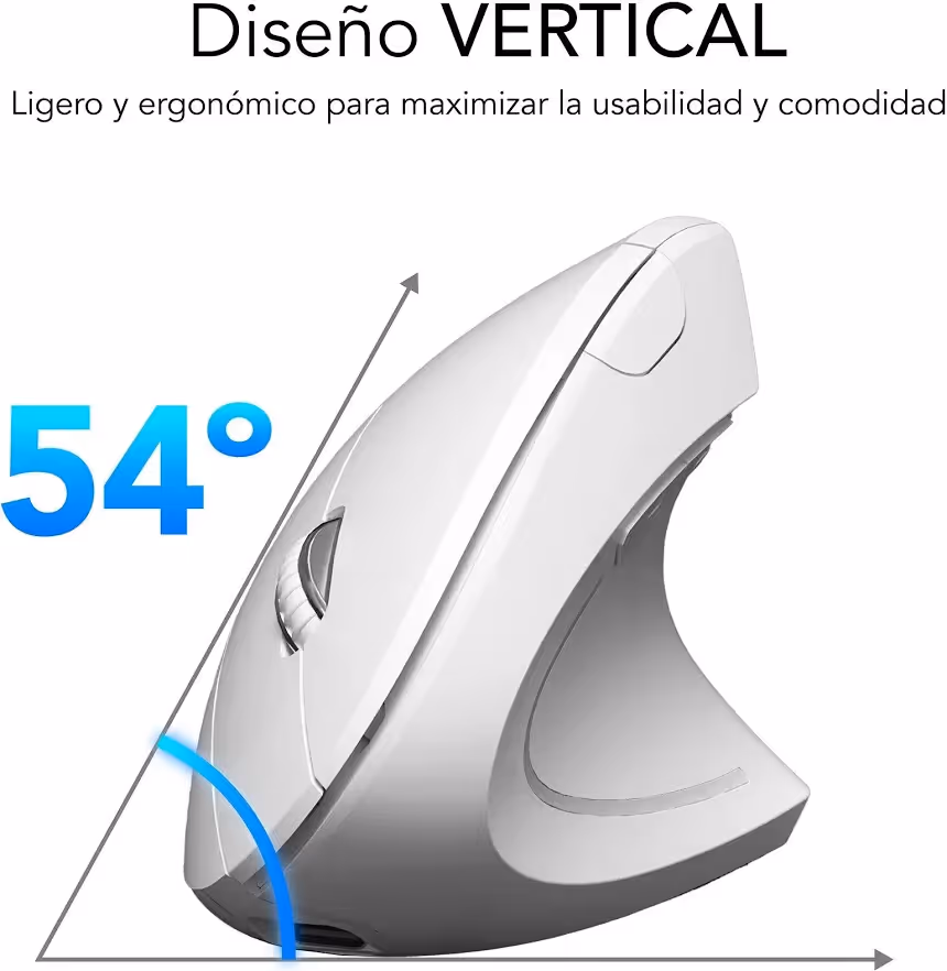 SUBBLIM Glide Vertical Ergo Dual Blanc - vue 4