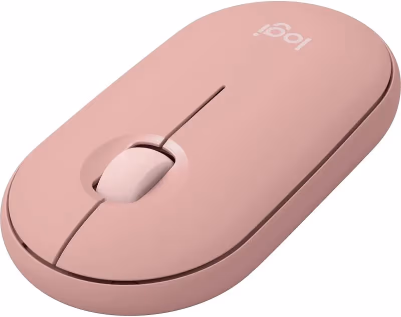 Logitech Pebble Mouse 2 M350s Rose - vue 2