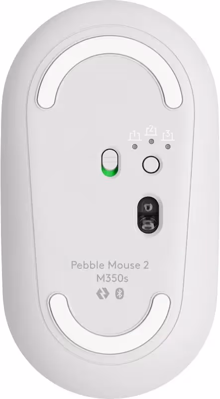 Logitech Pebble Mouse 2 M350s Blanc - vue 5