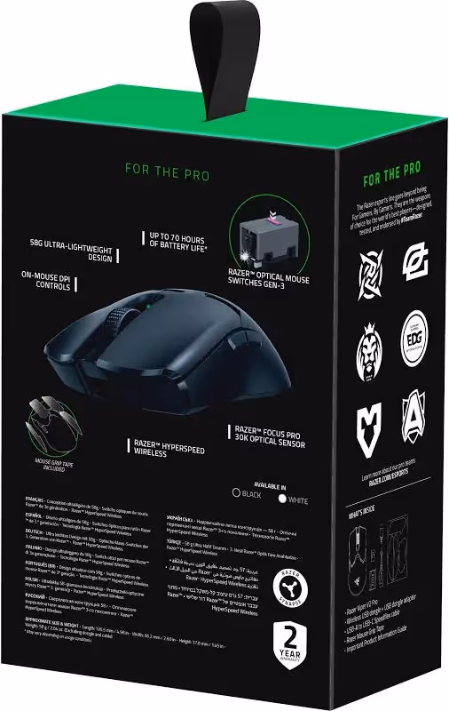 Razer Viper V2 Pro Noir - vue 5