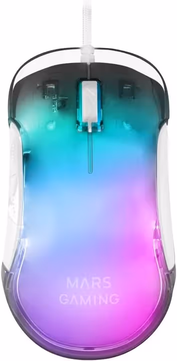 Mars Gaming MMGLOWW RGB Blanc - vue 1